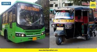 PMPML Bus Vs Rickshaw : पिंपरी-चिंचवडमध्ये अजब प्रकार! रिक्षाचालकाने PMPML बसची 'चावी ' काढली अन् पसार झाला