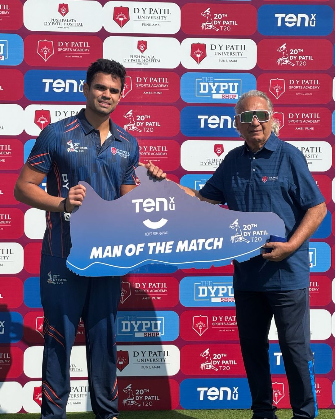 Arjun Tendulkar fifty in DY Patil Cup 2026