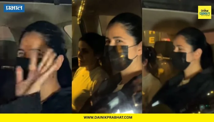 Katrina Kaif : कतरिना कैफ आई झाल्यानंतर पहिल्यांदाच कॅमेऱ्यात कैद; व्हिडिओ व्हायरल