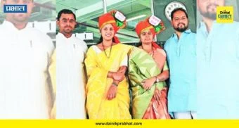 PCMC News : महापालिकेत'किवळे पॅटर्न'ची एन्ट्री! डोक्यावर फेटा आणि खास स्टिकर; पाहा नगरसेविकांचा स्वॅग
