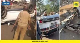 Kolhapur Accident : कोल्हापुरात शाहू मिल चौकात भीषण अपघात; क्रेटा कारची दुचाकीला जोरदार धडक, दोघांचा मृत्यू