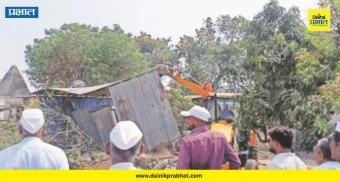Shirur News : पिंपरखेडमध्ये प्रशासनाचा 'बुलडोझर'! शासकीय जागेवरील व्यावसायिक अतिक्रमणे जमीनदोस्त