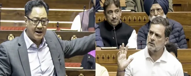 Rahul Gandhi and Kiren Rijiju
