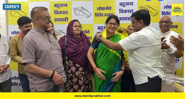 भाजपला धक्का..! महिला मोर्चा प्रमुखांचा बविआत जाहीर प्रवेश