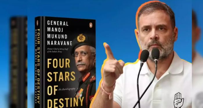 Rahul Gandhi on naravane book:
