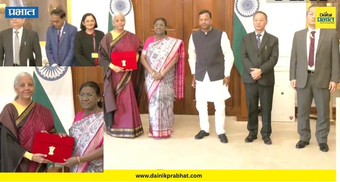 Union Budget 2026: अर्थमंत्री निर्मला सीतारमण राष्ट्रपती भवनात दाखल ; अर्थसंकल्पाची प्रत राष्ट्रपतींकडे सादर