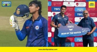 DY Patil T20 Cup 2026 : तेंडुलकर-सूर्यवंशीच्या फटकेबाजीने इंडियन नेव्हीचा गोलंदाजांना फोडला घाम, डी.वाय. पाटील 'ब्लू' संघ विजयी