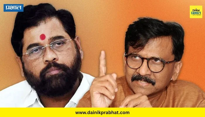 Sanjay Raut : शिंदेंच्या दिल्ली दौऱ्यावर राऊतांची जळजळीत टीका; म्हणाले “गरज म्हणून तिथं तुम्हाला ठेवलं आहे”
