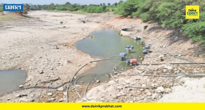 Ambegaon News : मीना नदी कोरडी ठणठणीत! आंबेगावच्या पूर्व भागात शेतीचा ‘गळा’ सुकला; शेतकऱ्यांची चिंता वाढली