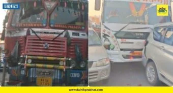 Navale Bridge Accident : नवले पूल पुन्हा रक्ताळला! भरधाव ट्रकने चिरडले; कोंढव्याच्या तरुणाचा जागीच मृत्यू, ५ वाहनांचा चक्काचूर