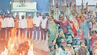 Vadgaon Maval : मावळात धूलिवंदन उत्साहात; पारंपारिक रिती-रिवाजांनुसार रंगांची मुक्त उधळण