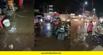 Manjari Budruk: मांजरी बुद्रुकमध्ये कालवा ओव्हरफ्लो; घुले वस्तीत घरांमध्ये पाणी, परिसरात वाहतूक कोंडी