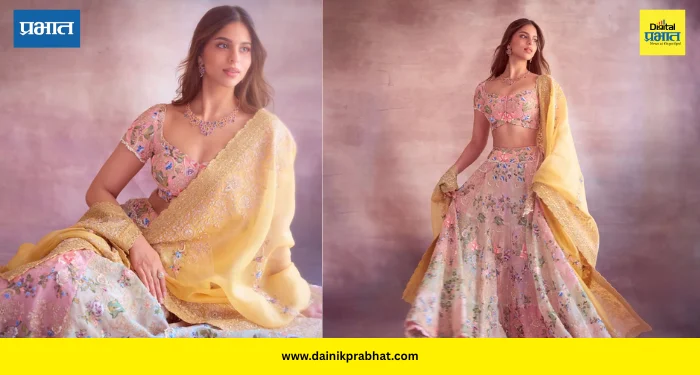 Suhana Khan: अर्जुन तेंडुलकरच्या लग्नात सुहाना खानचा रॉयल अंदाज; पेस्टल लेहेंग्यातील लूक सोशल मीडियावर व्हायरल