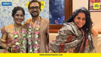 Nandita Patkar : 'एलिझाबेथ एकादशी' फेम अभिनेत्रीने दुसऱ्यांदा बांधली लग्नगाठ; साध्या पारंपरिक लुकने वेधलं सर्वांच लक्ष