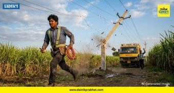 Wireman Death : काळजाचा थरकाप! वायर ओढताना विजेचा खांब अंगावर कोसळला; ३३ वर्षीय वायरमनचा मृत्यू