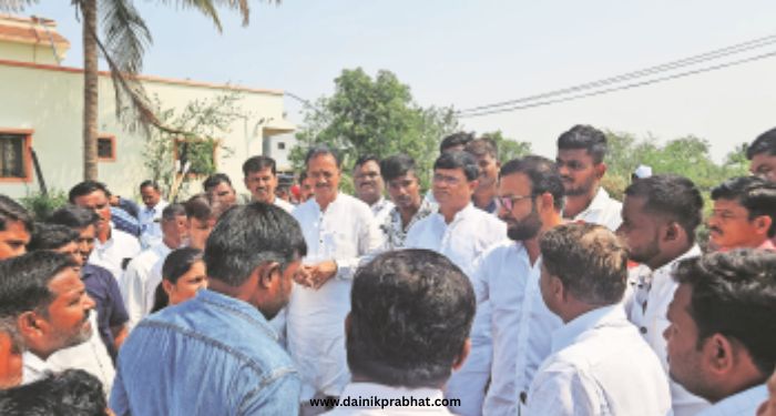 MLA Mauli Katke visit Gunat