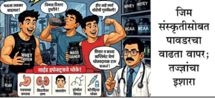 Protein supplements : ‘प्रोटीन सप्लिमेंट’ची क्रेझ वाढली; तरुणांच्या आरोग्यावर प्रश्नचिन्ह
