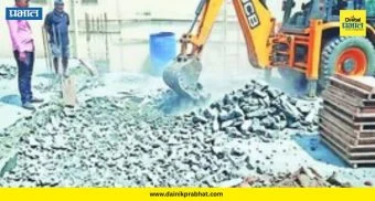 Encroachment Removal : रहाटणीत महापालिकेचा 'बुलडोझर'! नाल्यावरील अनधिकृत बांधकामे जमीनदोस्त