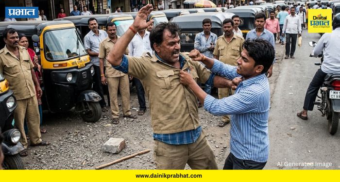 Pune Crime : धक्कादायक! प्रवासी घेण्यावरून रिक्षाचालक भिडले; थेट डोक्यात घातला सिमेंटचा गट्टू