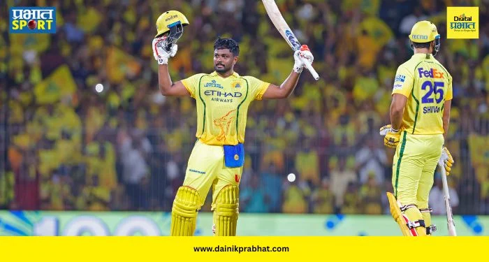 Sanju Samson Century : संजू सॅमसन नावाचं वादळ चेन्नईत धडकलं! ५२ चेंडूमध्ये शतक झळकावत डिव्हिलियर्स-वॉर्नरचा मोडला विक्रम