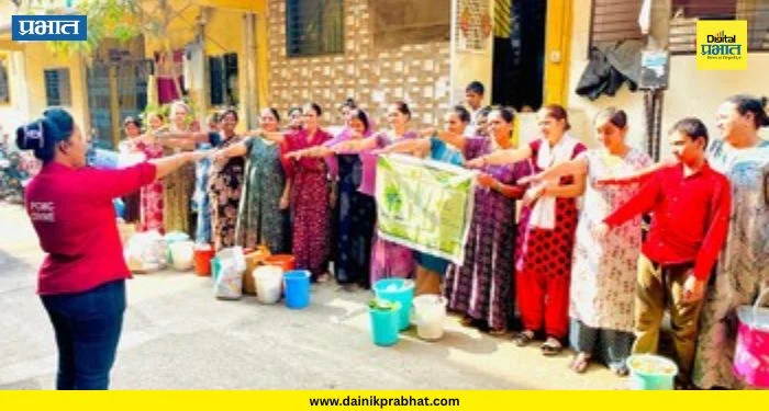 PCMC News : भोसरीत घुमला स्वच्छतेचा नारा; ‘माझे शहर, माझी जबाबदारी’ अंतर्गत नागरिकांचा सहभाग