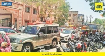 Traffic Jam : राजगुरूनगरचा वाडा रस्ता की पार्किंग झोन? अतिक्रमणाने श्वास कोंडला; नागरिकांचा संताप अनावर