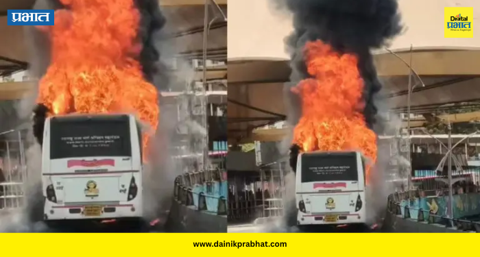 Shivshahi Bus : शिवशाही बसला भीषण आग, बस जळून खाक! १७ प्रवाशांचा जीव थोडक्यात बचावला