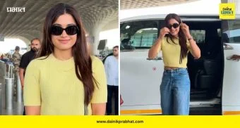 Rashmika Mandanna: रश्मिका मंदानाचा स्टायलिश एअरपोर्ट लुक व्हायरल; चाहत्यांचा प्रश्न... ‘विजय देवरकोंडा कुठे आहे?’