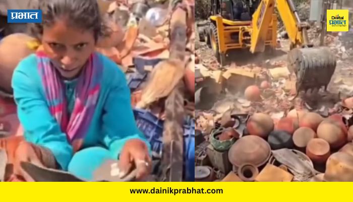 Chhatrapati Sambhajinagar: "...म्हणे हे लाडक्या बहिणींचे भाऊ"; दिव्यांग महिलेच्या दुकानावर जेसीबी फिरवल्याने ठाकरे गटाच्या नेत्याची सरकारवर टीका