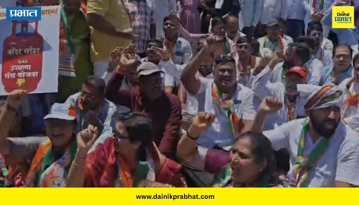 Satara News : राष्ट्रवादी काँग्रेसच्या मोर्चामुळे साताऱ्यात पोवई नाका जाम