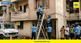 Child Rescue Operation : खेळता खेळता दरवाजा लॉक झाला अन्... चिमुकल्या जिजासाठी अग्निशमन दलाचे जवान बनले 'देवदूत'