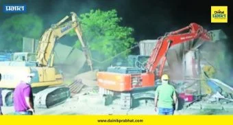 Kudalwadi Encroachment Drive : ५ धार्मिक स्थळांसह अनधिकृत बांधकामे जमीनदोस्त! कुदळवाडीत महापालिकेची 'सर्जिकल स्ट्राईक'