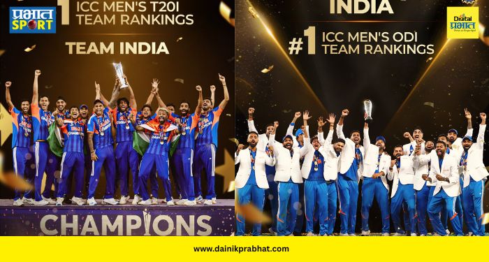 ICC Annual Ranking : जागतिक क्रिकेटमध्ये टीम इंडियाचा 'डंका'! वनडे आणि टी२० मध्ये भारत नंबर-१; पण टेस्टमध्ये किंग कोण? जाणून घ्या