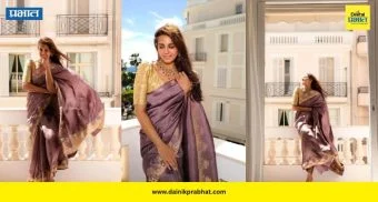 Huma Qureshi: कान्समध्ये हुमा कुरेशीचा बनारसी साडीत रॉयल अंदाज; पारंपरिक लुकने वेधलं साऱ्यांचं लक्ष