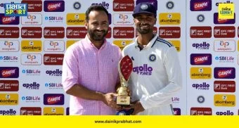 Manav Suthar Award : पदार्पणातच मानव सुथारने रचला इतिहास! ७ विकेट्स आणि २ षटकार ठोकून पटकावला 'प्लेयर ऑफ द मॅच'चा किताब
