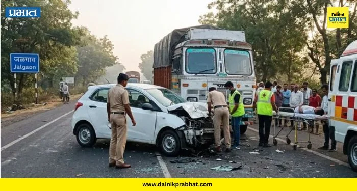 Accident News : विचित्र अपघात..! एसटी, कार आणि दुचाकीच्या धडकेत ६ जणांचा जागीच मृत्यू