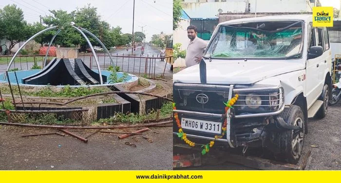 Sangli News : मिरजमध्ये मद्यधुंद जीपचालकाचा शंभर फुटी रोडवर थरार; चार चाकीला धडक