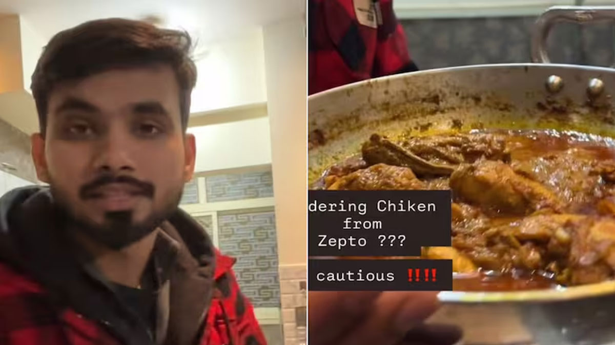 Foul Smell Chicken | కుళ్లిన చికెన్ డెలివరీ చేశారని కస్టమర్ రచ్చ.. వీడియో వైరల్