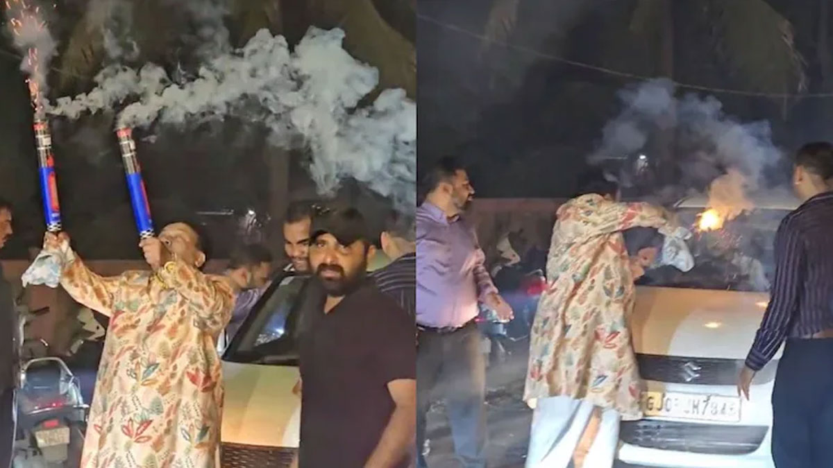 Viral Video | కొడుకు బర్త్‌డే సెలబ్రేట్ చేయడం కోసం రోడ్డు బ్లాక్ చేసి రచ్చ