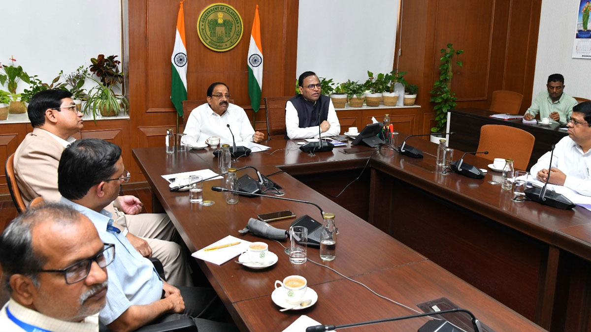 thummala nageswar rao video conference with district collectors