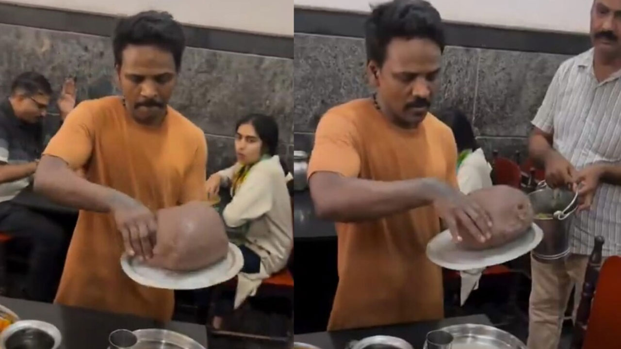 Viral Video | చేతితో ముట్టుకొని రాగి సంగటి సర్వ్ చేశాడని రచ్చ