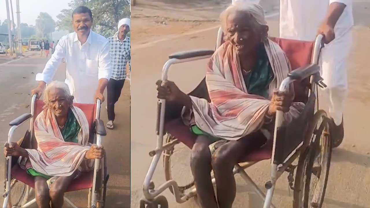 Mancherial | పంచాయ‌తీ ఎన్నిక‌లు.. ఓటేసిన 115 ఏళ్ల శ‌తాధిక వృద్ధురాలు