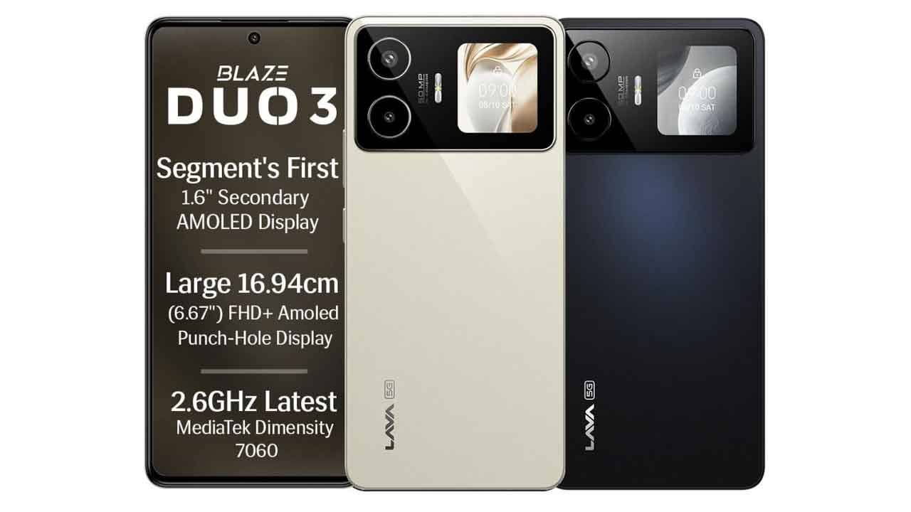 Lava Blaze Duo 3 | రూ.16,999కే డ్యుయల్ స్క్రీన్ స్మార్ట్‌ఫోన్.. లావా బ్లేజ్ డ్యుయో 3 విడుద‌ల‌..
