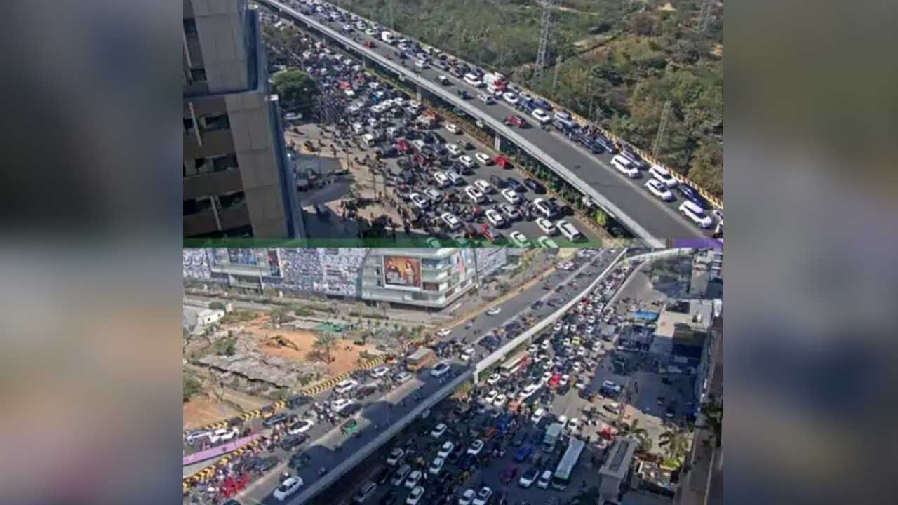 Traffic jam | హైద‌రాబాద్‌లో భారీగా ట్రాఫిక్ జామ్‌..