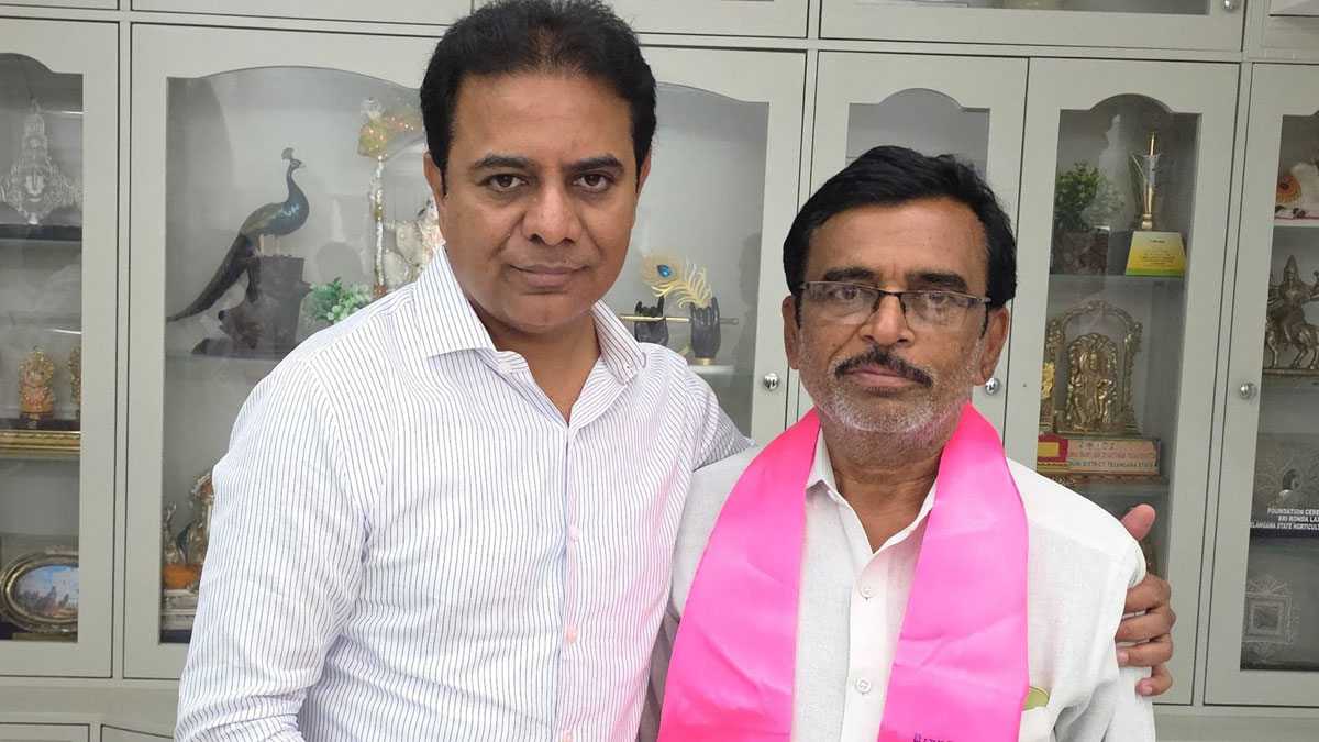 Bellampalli Municipality Twist Councilors Join BRS in Presence of KTR