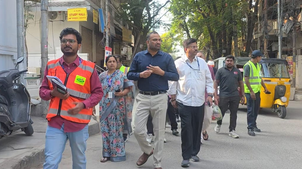 GHMC Commissioner RV Karnan Inspects Sanitation in Hyderabad