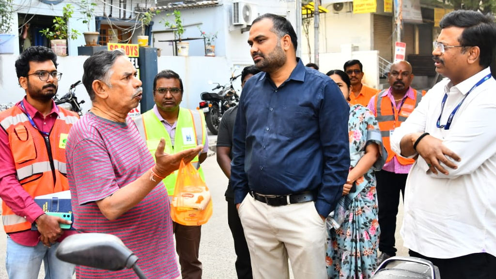 GHMC Commissioner RV Karnan Inspects Sanitation in Hyderabad