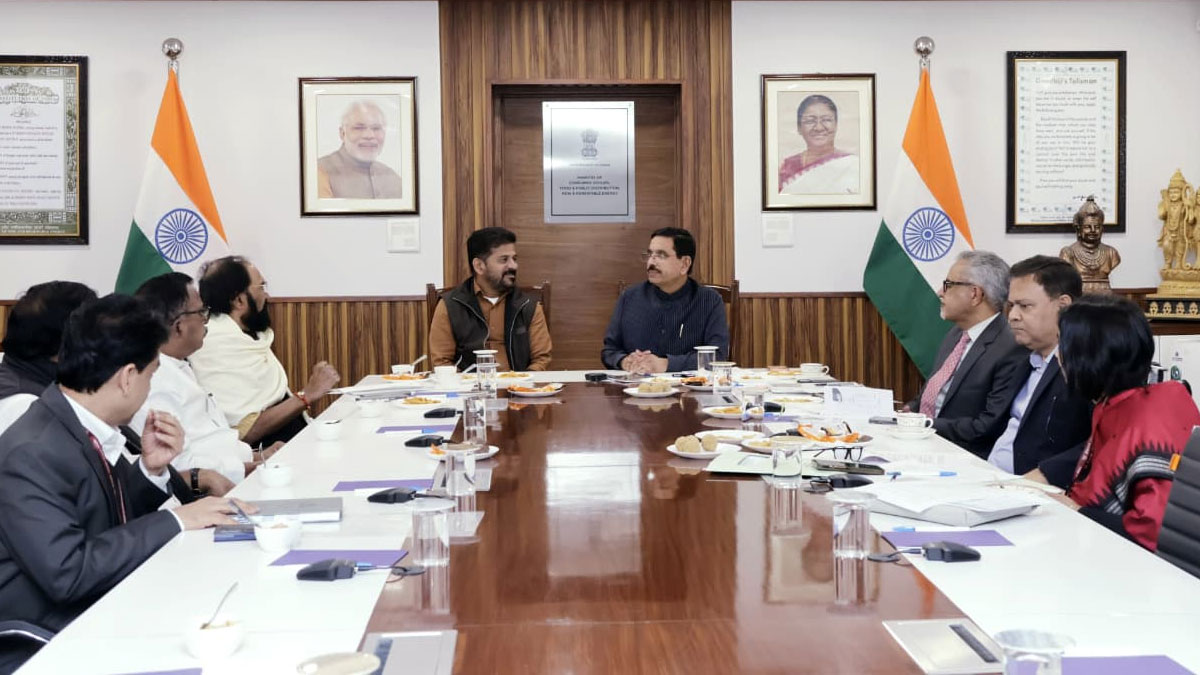CM Revanth Reddy Meets Union Minister Pralhad Joshi