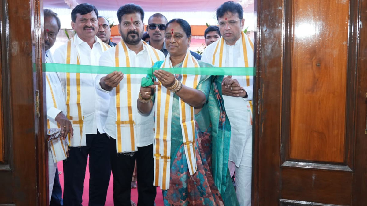 revanth reddy visits sri Laxmi Narasimha swamy temple at kodavatancha