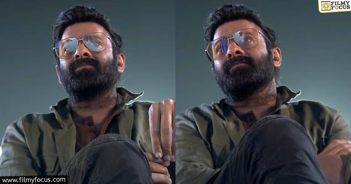 prabhas at rajasaab pre release event